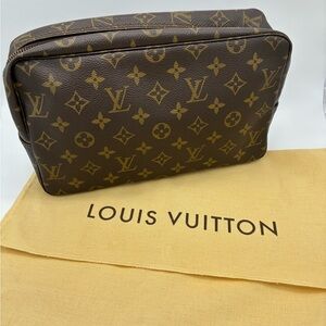 LOUIS VUITTON MONOGRAM TOILETRY TROUSSE 28 BAG WITH DUST BAG